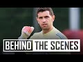 WHAT A SAVE FROM MARTINEZ! | Behind the scenes at Arsenal training centre