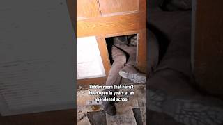 Hidden room inside abandoned school 🏚️😳