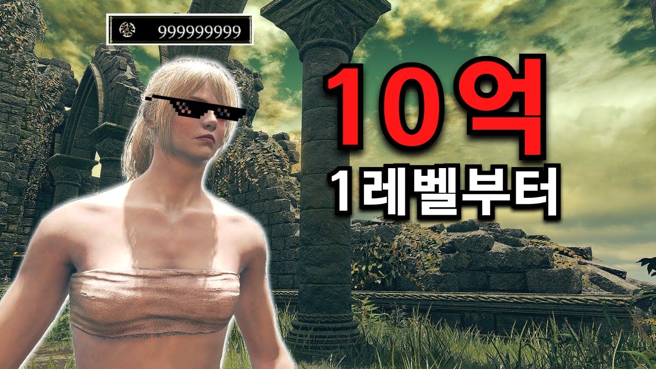 엘든링 1레벨부터 10억을 가지고 시작하면 벌어지는 일들