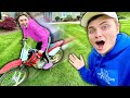 Teaching My Sister Grace Sharer To Ride a Dirt Bike