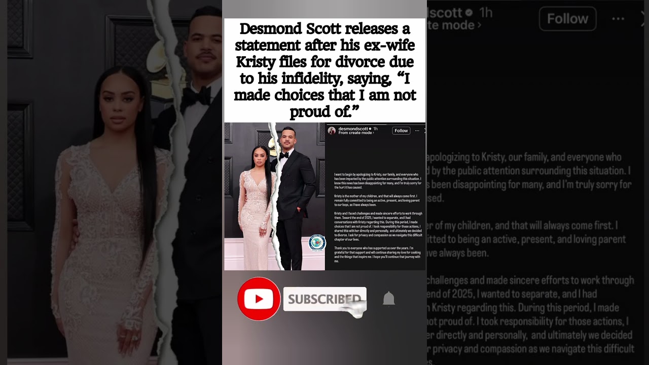 The Scotts Are Over?! 💍🚫 Desmond Scott Confirms Infidelity Rumors 
