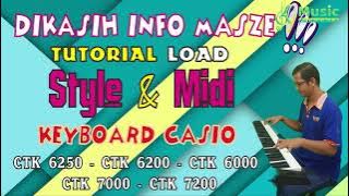 tutorial load style dan song midi keyboard casio CTK dan WK memory card