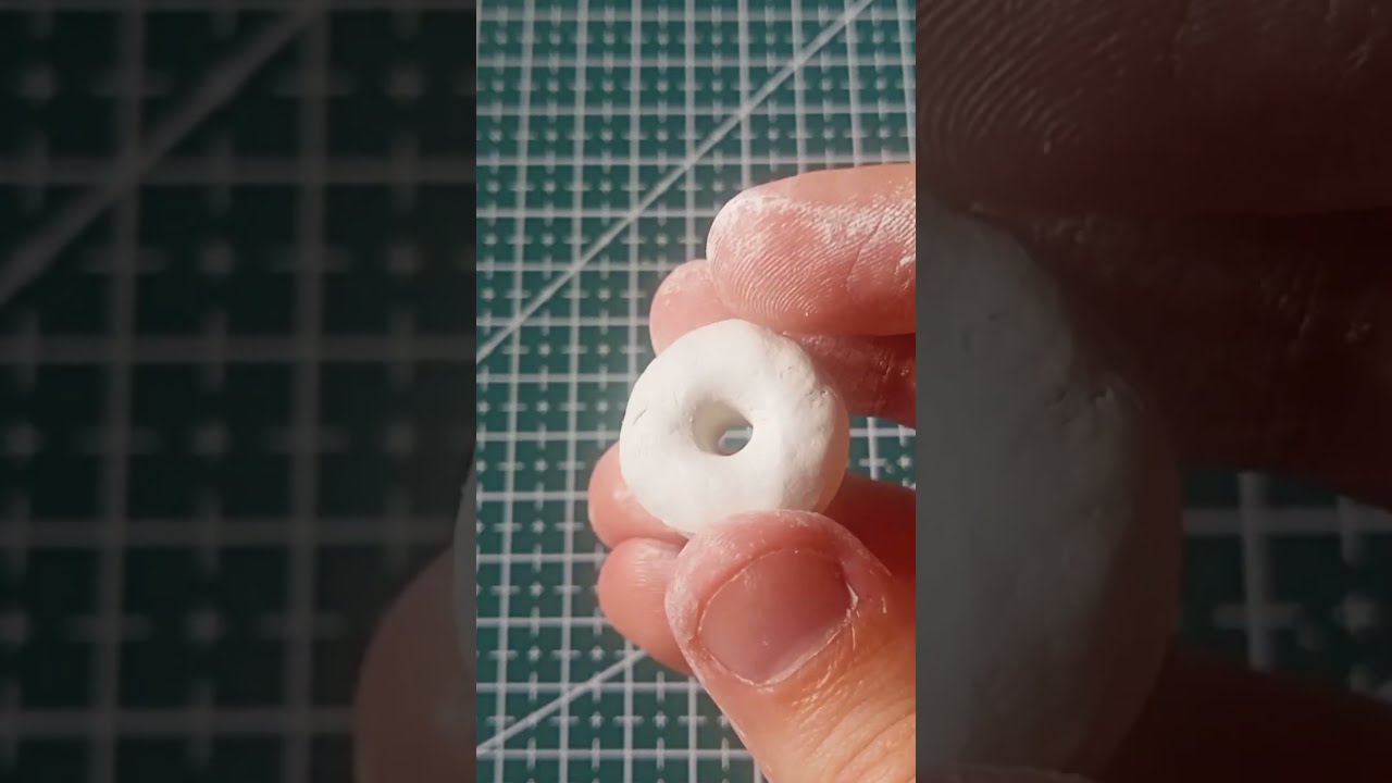 DIY How To Make Donut Keychain From Polymer Clay