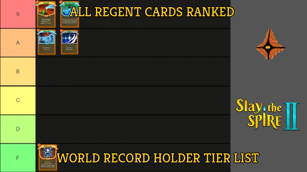 I Think Regent Can Win 90%+ of All Runs EASILY | World Record Holder Regent Cards Tier List