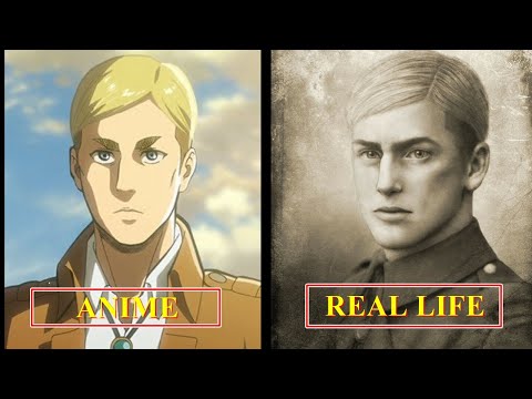 Karakter Attack on Titan versi anime dan  manusia  || ATTACK ON TITAN IN REAL LIFE 2021