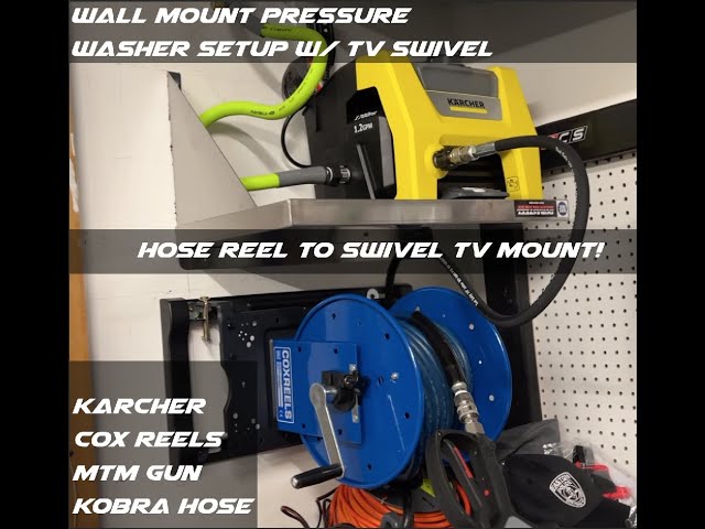 Pressure Washer with Wall Mounted TV Swivel / Hose Reel *Part 1
