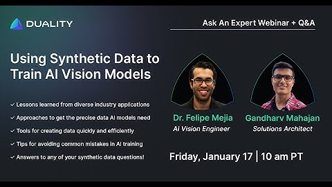 Using Synthetic Data to Train AI Vision Models