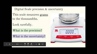Precision & Uncertainty Practice