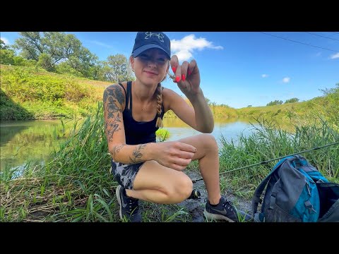 Summer CREEK Fishing Using This BUG As BAIT!! (IT WORKED)