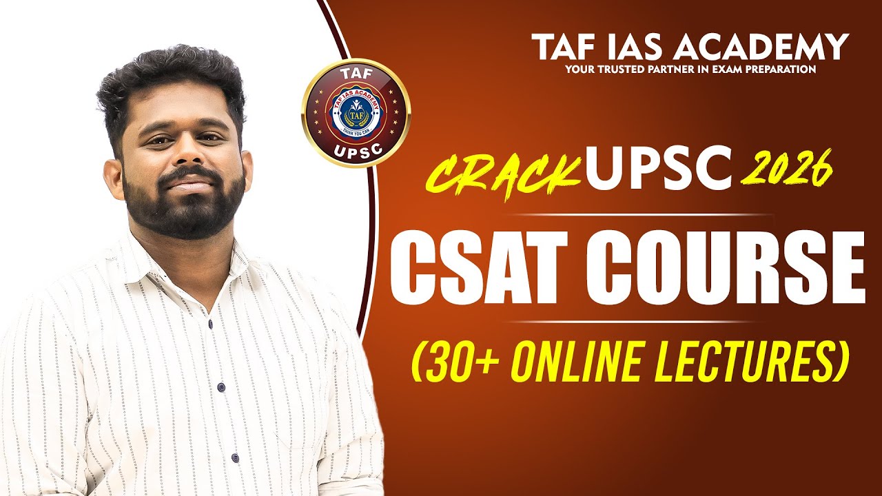 CSAT ADVANCED CRASH COURSE | UPSC 2026 | TAF UPSC - YouTube