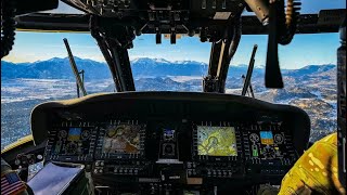 LA County UH-60 Black Hawk Helicopter - Aerial Fire Fighting Water Drops