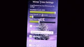 Winter Trees - Android Live Wallpaper screenshot 2