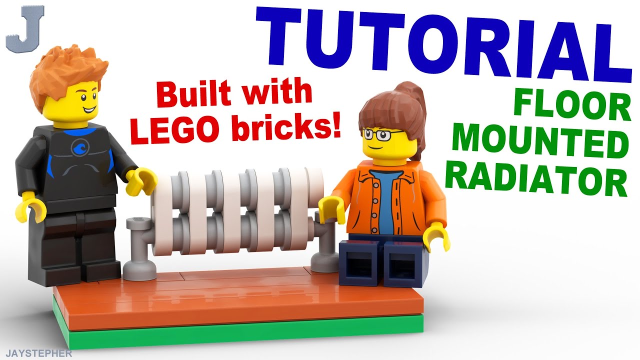 How To Make A Floor Mounted Radiator With LEGO Bricks Tutorial - YouTube
