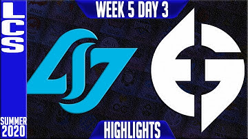 CLG vs EG Highlights | LCS Summer 2020 W5D3 | Counter Logic Gaming vs Evil Geniuses