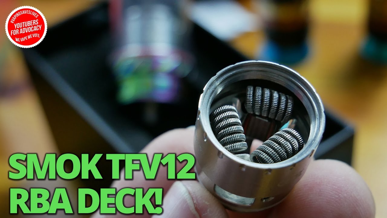 SMOK TFV12 The Cloud Beast King Unboxing and Build + Wicking on VapeAM!