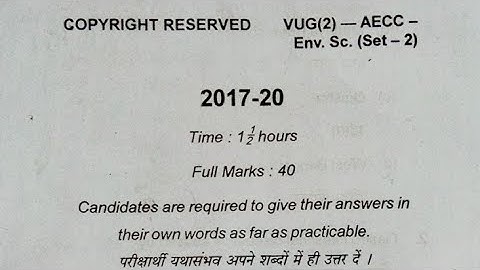 2017-20)AECC(EVS-set2)(environmental science)semester2 vbu UG