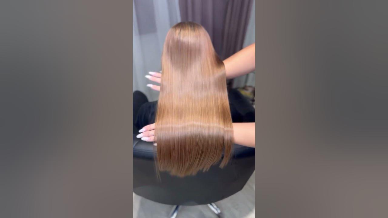 Как выглядят волосы после нанопластики #волосы #красота # ...