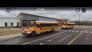 DeSoto County Schools’ Career Technology Center (CTC West) in 2019 Parked Blue Bird Buses READ DESC