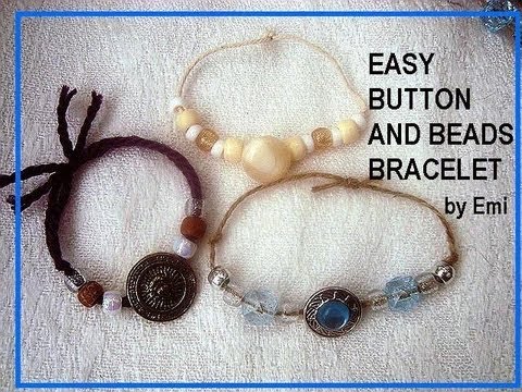 craft tutorial) button bracelets - See Vanessa Craft