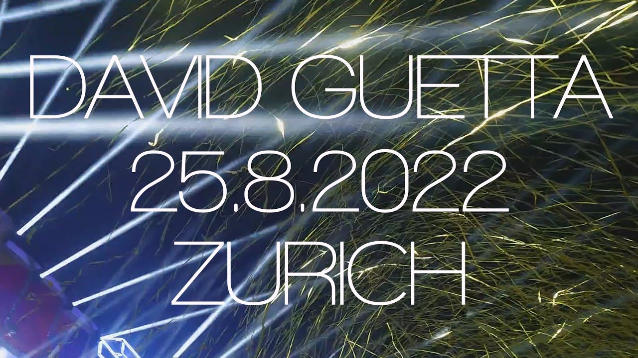 David Guetta @ Zürich Open Air 25.8.2022