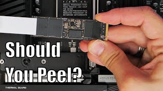Should you peel the sticker off your NVMe? Does it help?