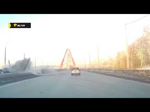 Появилось видео смертельной аварии на Бугринском мосту в Новосибирске