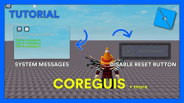 How to ENABLE/DISABLE COREGUIs (Reset Button, Chat and more) + USE CASES | Roblox Studio