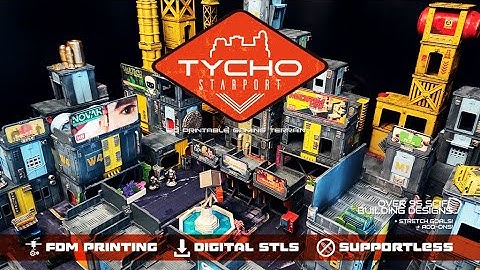 Now on Kickstarter: Tycho Starport: 3D Printable Sci-Fi Terrain Stls