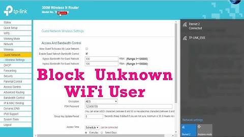 How to Block or Allow User in  TP Link Wi-Fi  Router | Block Unknown WiFi User