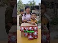 Tebak jumlah jajan dalam satu tusuk #shorts