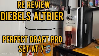 Diebels altbier set at 7° - Perfect draft pro / Philips perfect draft - re review No. 1018