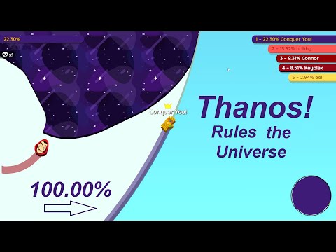 Paper io 2 [Thanos Hand] Map Control: 100.00% Thanos Rules the Universe
