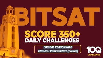 Logical Reasoning & English proficiency (Part2)| TARGET BITSAT 350+| Verbal reasoning | Antonyms