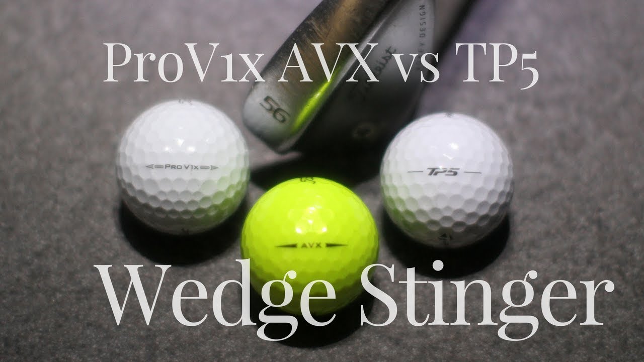 Titleist AVX Pro V1x vs Taylormade TP5 Golf Ball Test Part 2 Wedge