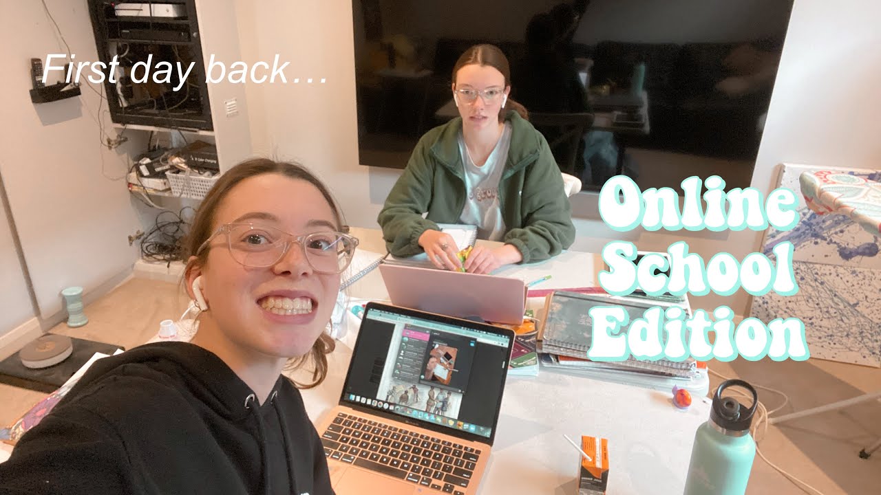 First Day Back of Online School - Day in my life - YouTube