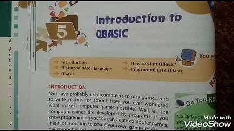 Class 6th|Chapter 5 : Introduction To QBASIC (Part 1)