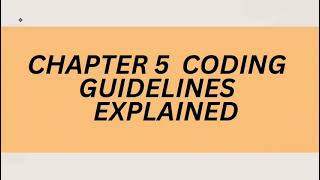 ICD10-CM Chapter 5 Coding Guidlines Explained