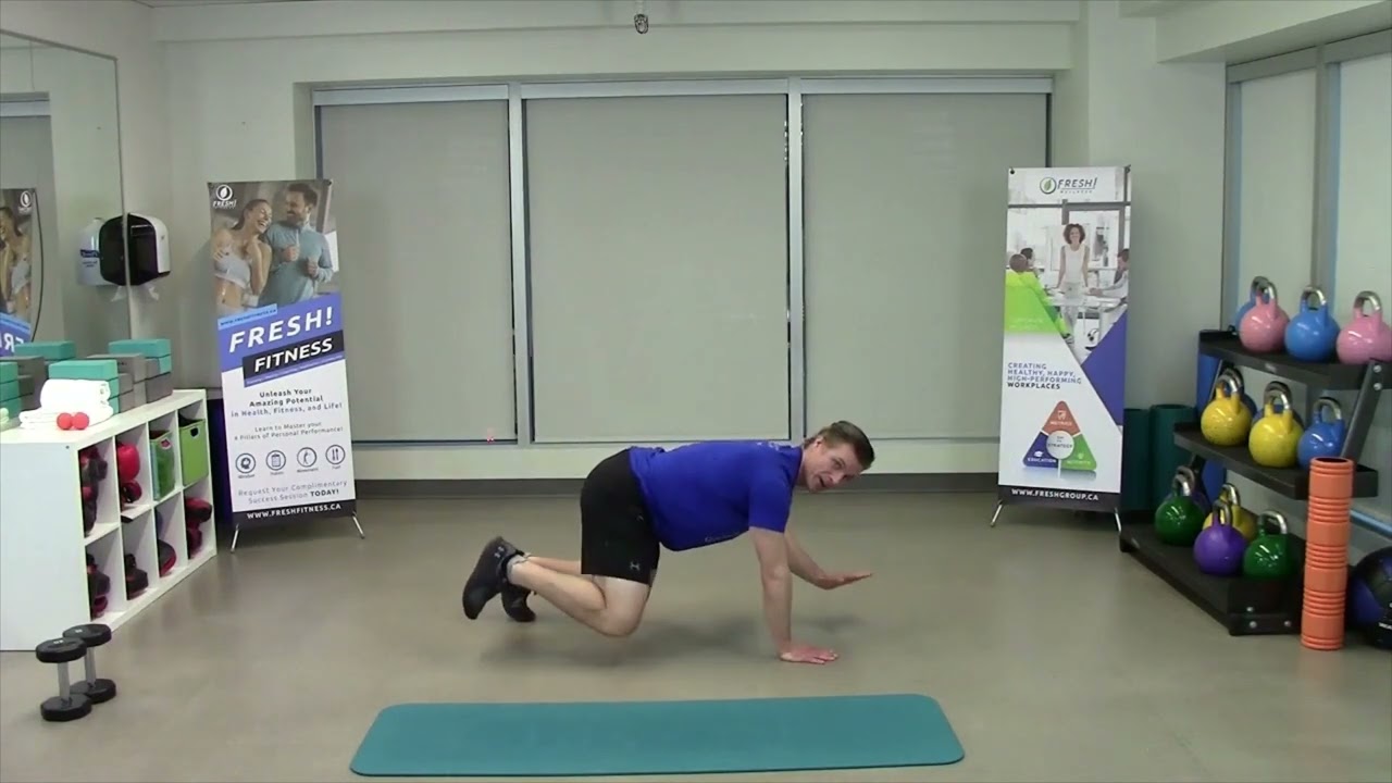 Beast Crawl Exercise Demonstration