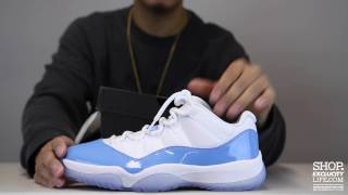 Air Jordan 11 Low Retro "UNC" Unboxing Video at Exclucity