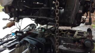 Mercury outboard power head removal 1998 Mercury 200 Efi Powerhead