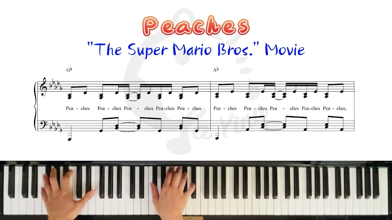 Jack Black - Peaches - The Super Mario Bros. Movie Sheets by Pianonymo