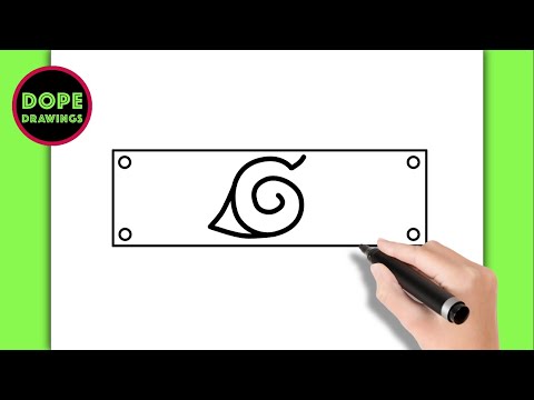 HOW TO DRAW THE LEAF VILLAGE SYMBOL - NARUTO #Shorts 