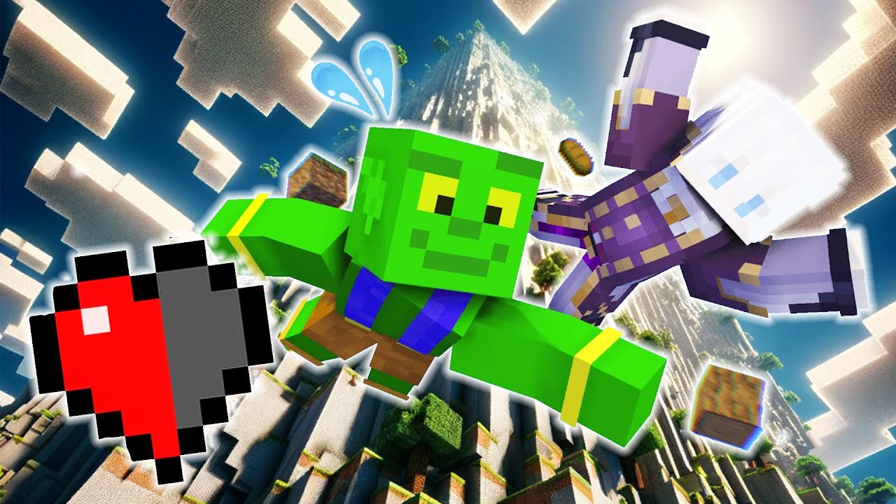 ダメージ受けるとワープする世界でエンドラ討伐！【マイクラ】