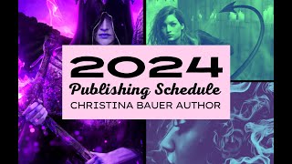 2024 - My Book Release Schedule 