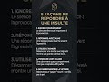 Répondre à une Insulte intelligemment