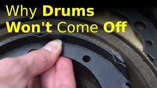 brake drums WON'T come off?!!! (RESOLVED)