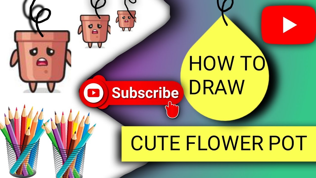 Flower _pot_कैसे _banate_हैFLOWER POT DRAWING YouTube