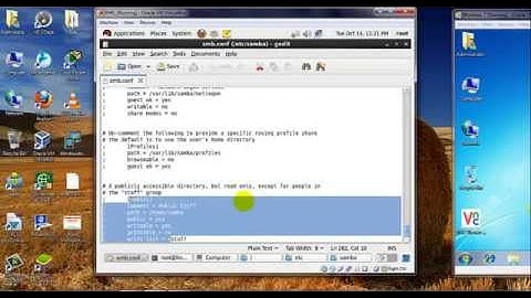 how to configure samba server redhat Linux 6