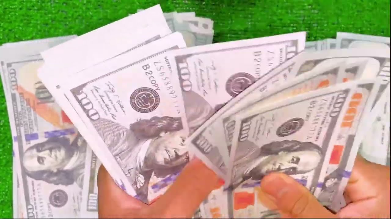 💵 Relaxing Money Handling  Counting New Dollar Bills ASMR –