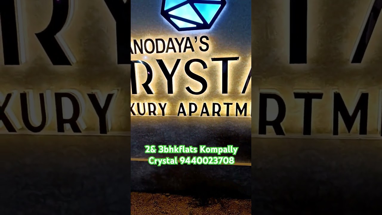 2& 3bhkflats Kompally Crystal 9440023708 